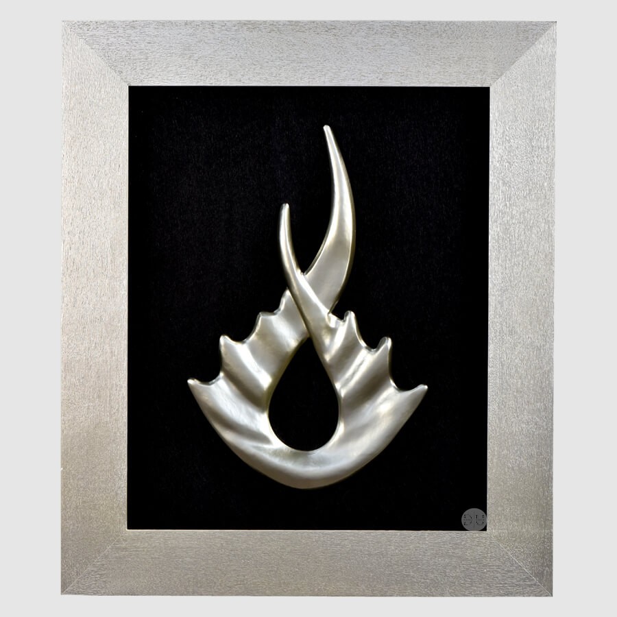 Modern Shadow Box Glass Painting