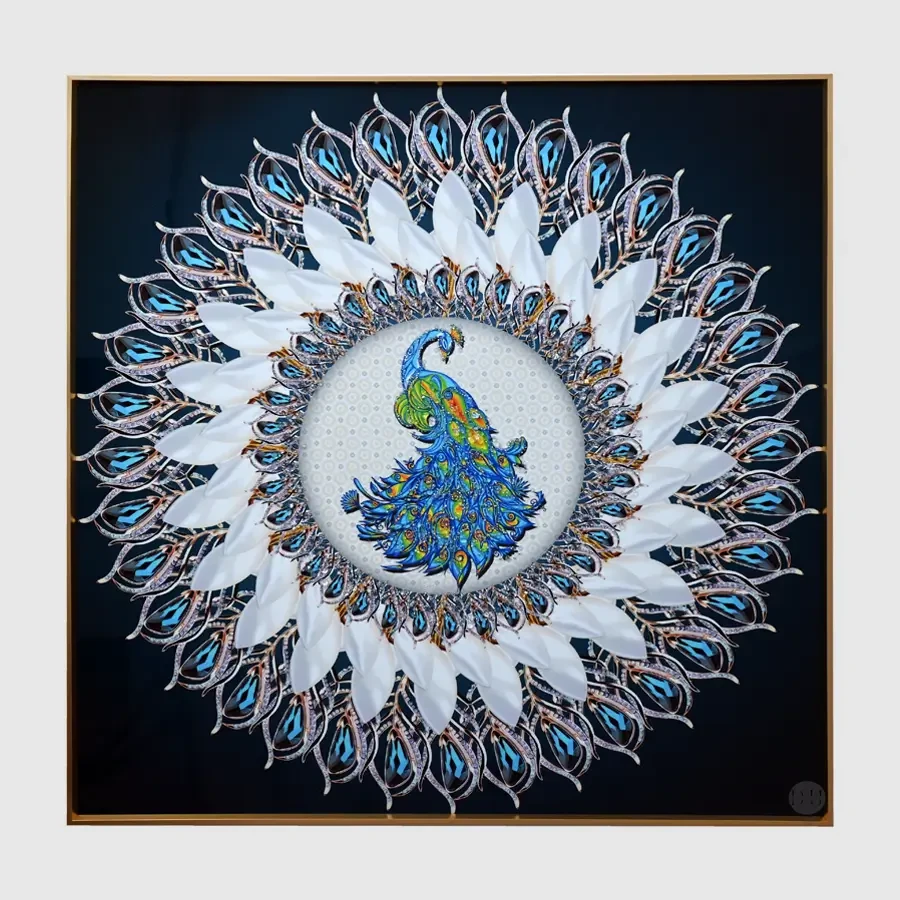 Peacock Crystal Painting