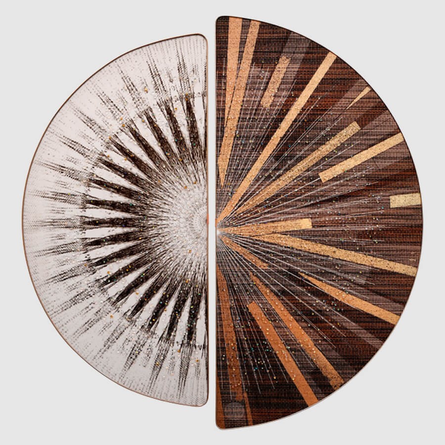 Serena Glitter D Shape Crystal Painting