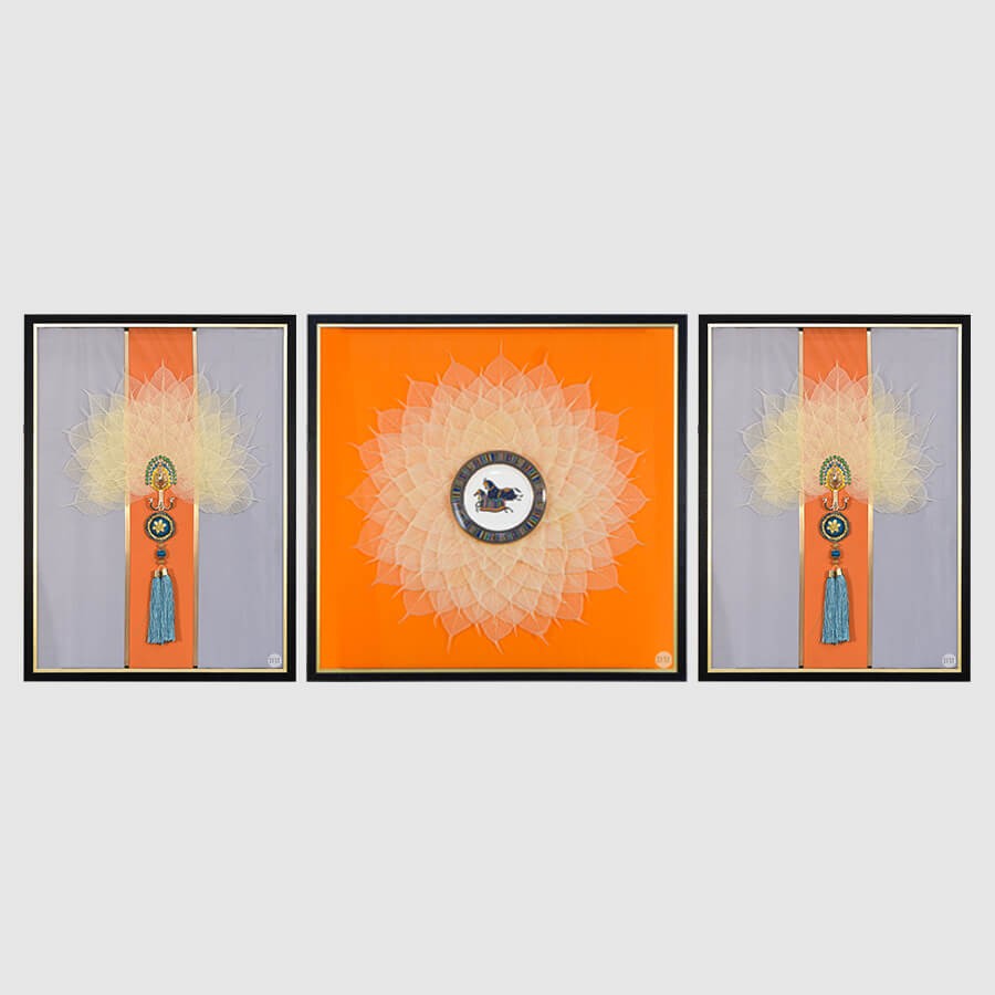 Aesthetic Shadow Box Glass Painting